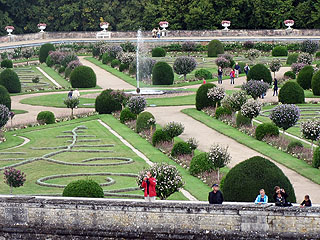 シュノンソー城の庭園